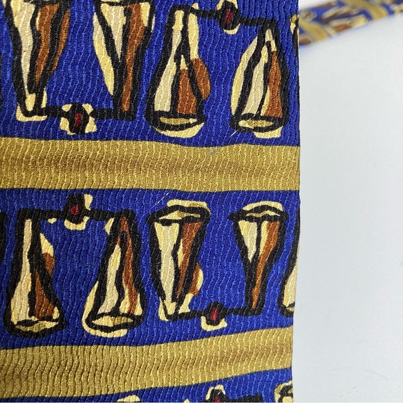 J. Garcia Silk Tie "Like a Twittering Machine” Blue Collection 14 Vintage 1996 - Picture 8 of 10